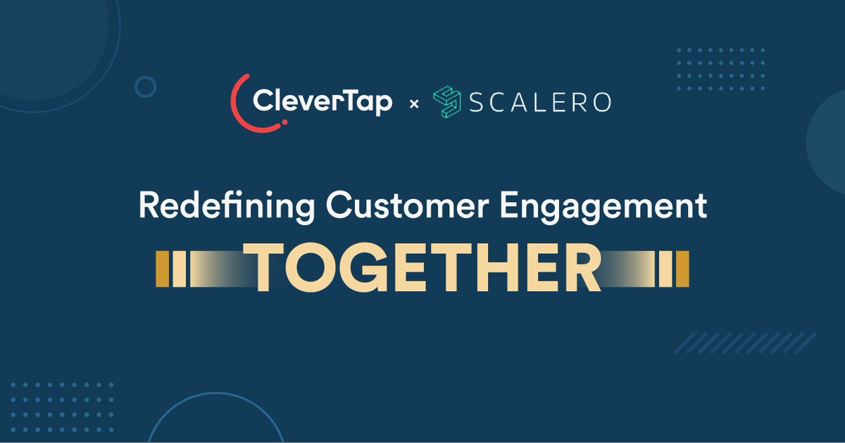 CleverTap's tweet image. CleverTap & @scalero_io: A match made in #customerengagement heaven! 🚀
With our real-time analytics, #automatedsegmentation, & lightning-fast campaigns, we're taking Scalero on a thrilling, data-driven journey to new heights!
Know more here: bit.ly/3QpLbpJ
#ROIBoost