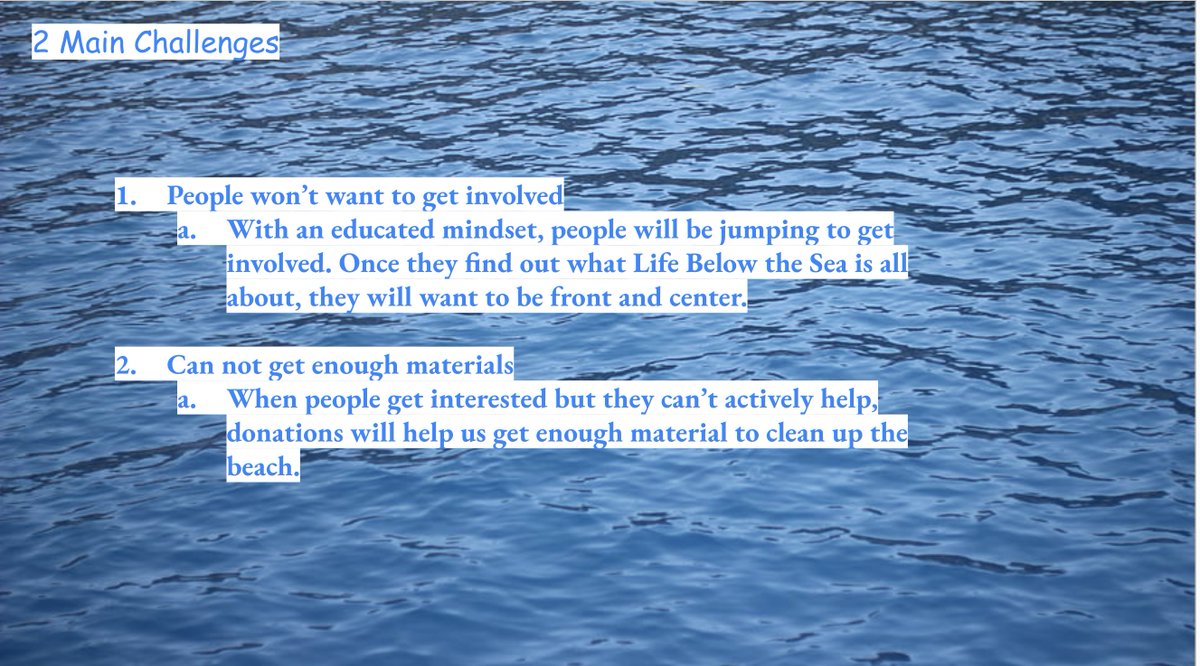 gianna_tay31547's tweet image. This week I came up with two main challenges and how to overcome them for my #GlobalGoals #WebT23 #Lifebelowthesea #project