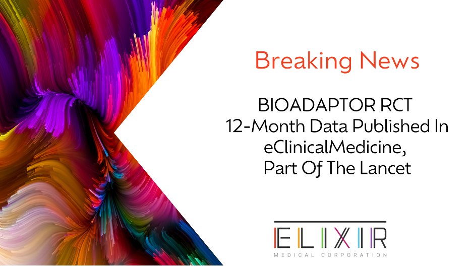 ElixirMed's tweet photo. #BreakingNews: Our RCT data comparing the novel bioadaptor technology against a contemporary DES at 12 months has just been published in eClinicalMedicine, part of @TheLancet!

Read more: https://t.co/jeI91NDyrH

PMN 1699 REV B https://t.co/HAoRRKyw2n