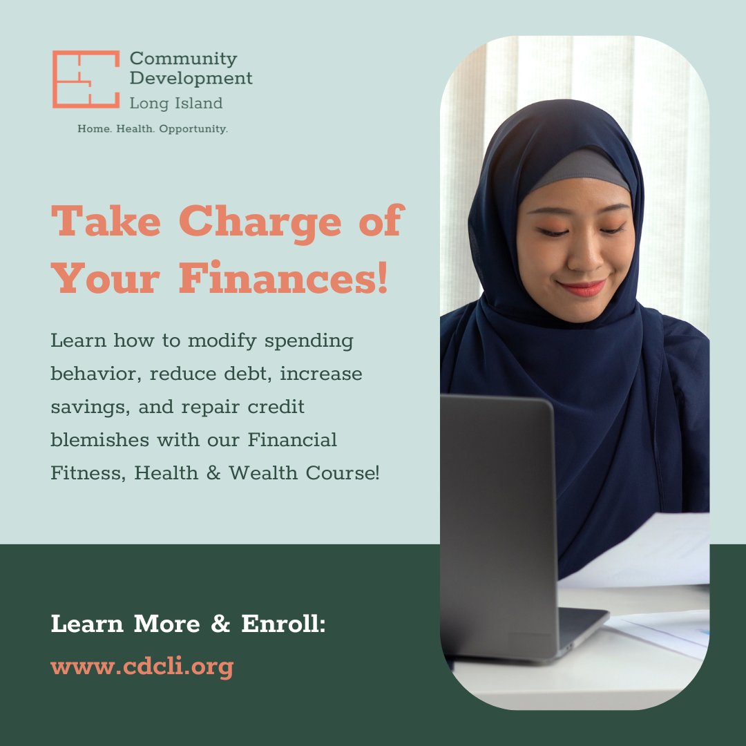 communitydevli's tweet image. Are you ready to take control of your financial future? Our Financial Fitness, Health &amp;amp; Wealth Course is the perfect way to start! 💰 Enroll today tinyurl.com/2vyj4vxs #Finances #CreditRepair #FinanceCourse