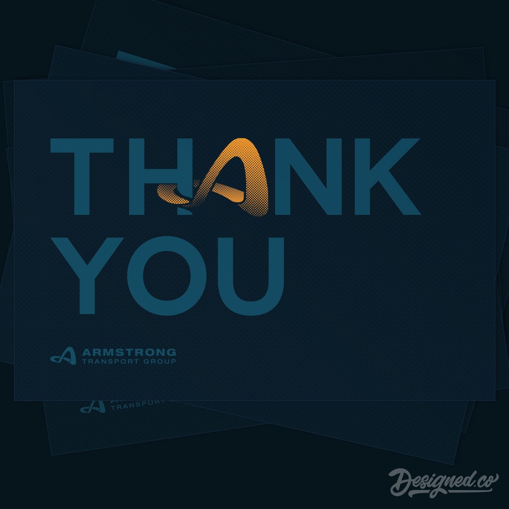 thedesignedco's tweet image. Rolling out thanks in style! Our postcard design for Armstrong Transport Group is a &apos;wheel&apos; winner. 🚚💌

#PostcardDesign #TransportationAndLogistics #B2BDesign #GraphicDesigner #GraphicDesignAgency #FreightDesign #ShippingIndustry #DirectMail #LogisticsBranding #PrintDesign