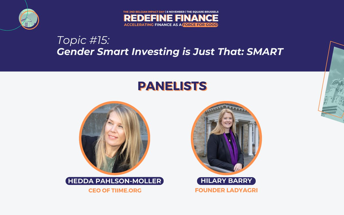 LadyAgri's tweet image. 🌟 Excited for #BelgianImpactDay this week with @ImpactFinanceBE ! Join us at the SQUARE-BRUSSELS CONVENTION CENTRE to explore #GenderSmartInvesting, reshape finance for equity, and accelerate #WomensAccess to Finance &amp;amp; #FinancialServices. More ➡ lnkd.in/eZUhs9PA 💡💰💪🌍