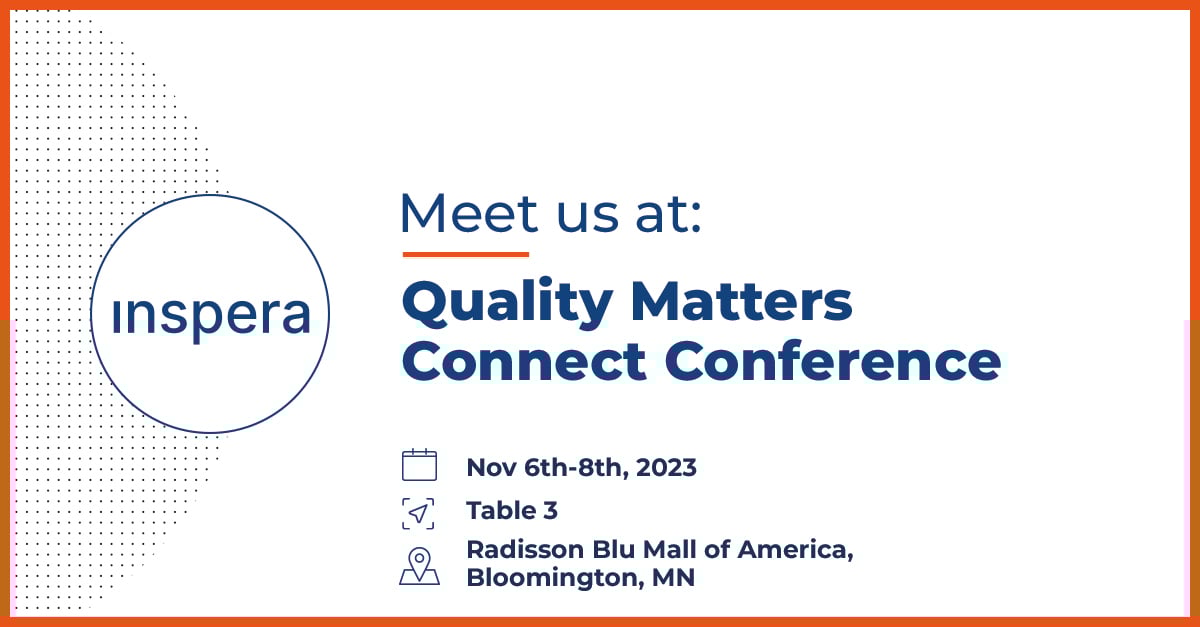 This week we'll be in Minnesota for the QM Connect Conference. We're excited to hear about how institutions are ensuring quality in education and to talk all things digital assessment. Are you going? Stop by and see us!

#QMConnect #Minnesota #HigherEd #USEducation #digitalexams