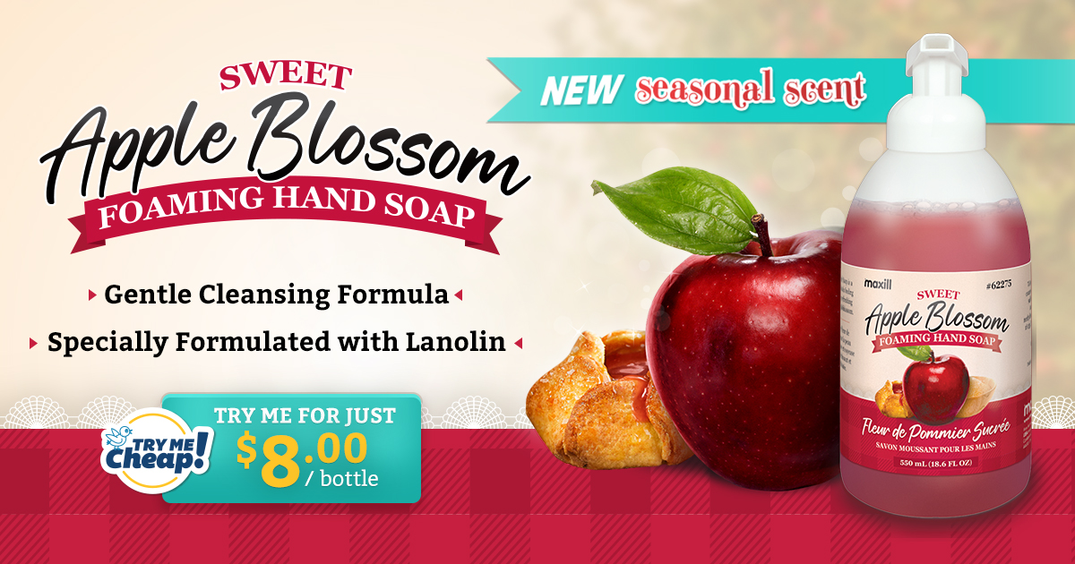 The sweetest season of the year is here, and maxill is ready 

🍎Introducing a NEW SCENT: Apple Blossom Foaming Hand Soap! 🍎

rb.gy/0xf4f
!