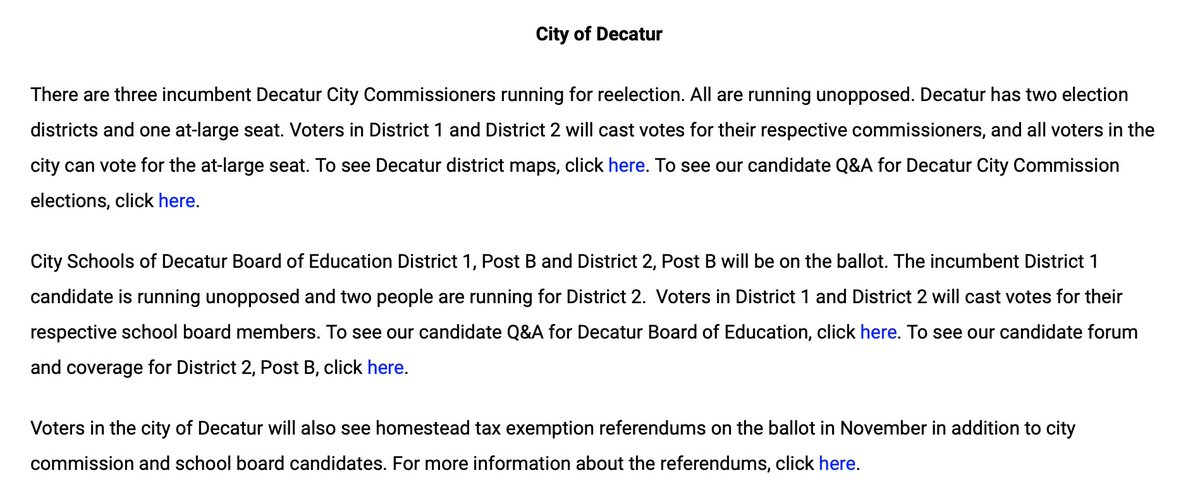 Don't forget: Election Day is tomorrow -- your voice, your vote! Here is the general information compiled by Decaturish.com (Thank you!) To view a composite ballot sample, click here: dekalbcountyga.gov/sites/default/…