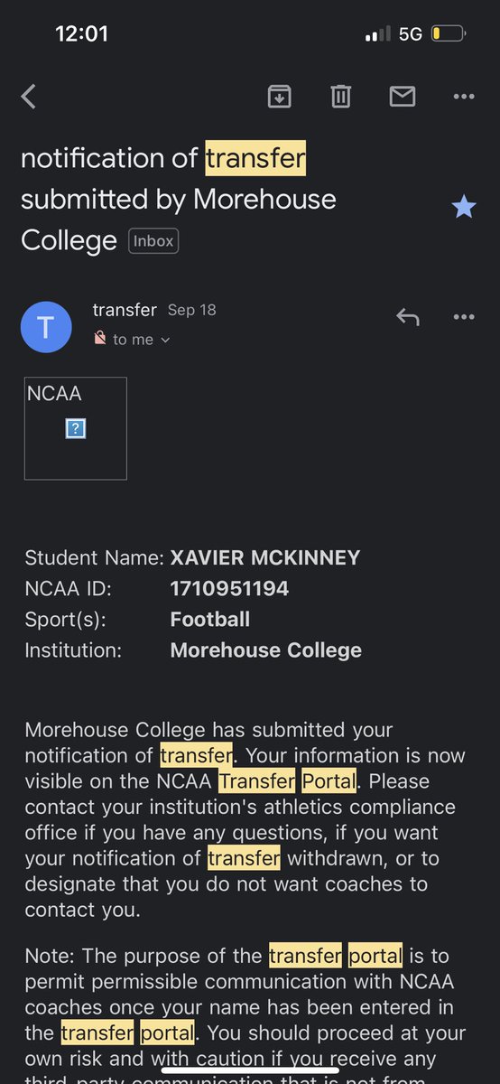 XavierMcKinney9's tweet photo. Xavier McKinney. Grad Transfer LB
6’0 225. 2 Years of Eligibility 
Contact: xzm613@gmail or 708-639-1384 
Tons of film!!!!! https://t.co/zZtI5W3ih7