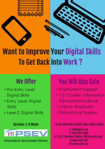 Are you looking to improve your Digital Skills?👀We are currently offering Pre-entry Level, Entry Level and Level 1 Digital Skills. Register today ‼️