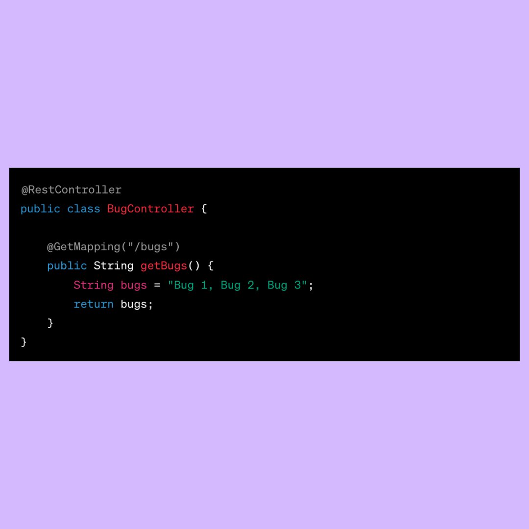 Proxify_Dev's tweet photo. There's a bug in the 'getBugs' method. 🐜
What's wrong, and how would you fix it?
Let us know in the comments below.
#java #springboot #solvethebug #coding #softwaredevelopment #developers #programming https://t.co/KOw2tXjPVa