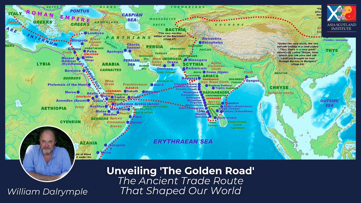 [Webinar] Unveiling ‘The Golden Road’ – The Ancient Trade Route That Shaped Our World
Scottish historian and author William Dalrymple (<a href="/DalrympleWill/">William Dalrymple</a>) highlights the historical significance of an ancient Red Sea trade route mentioned in his upcoming book:
asiascot.com/event-recordin…