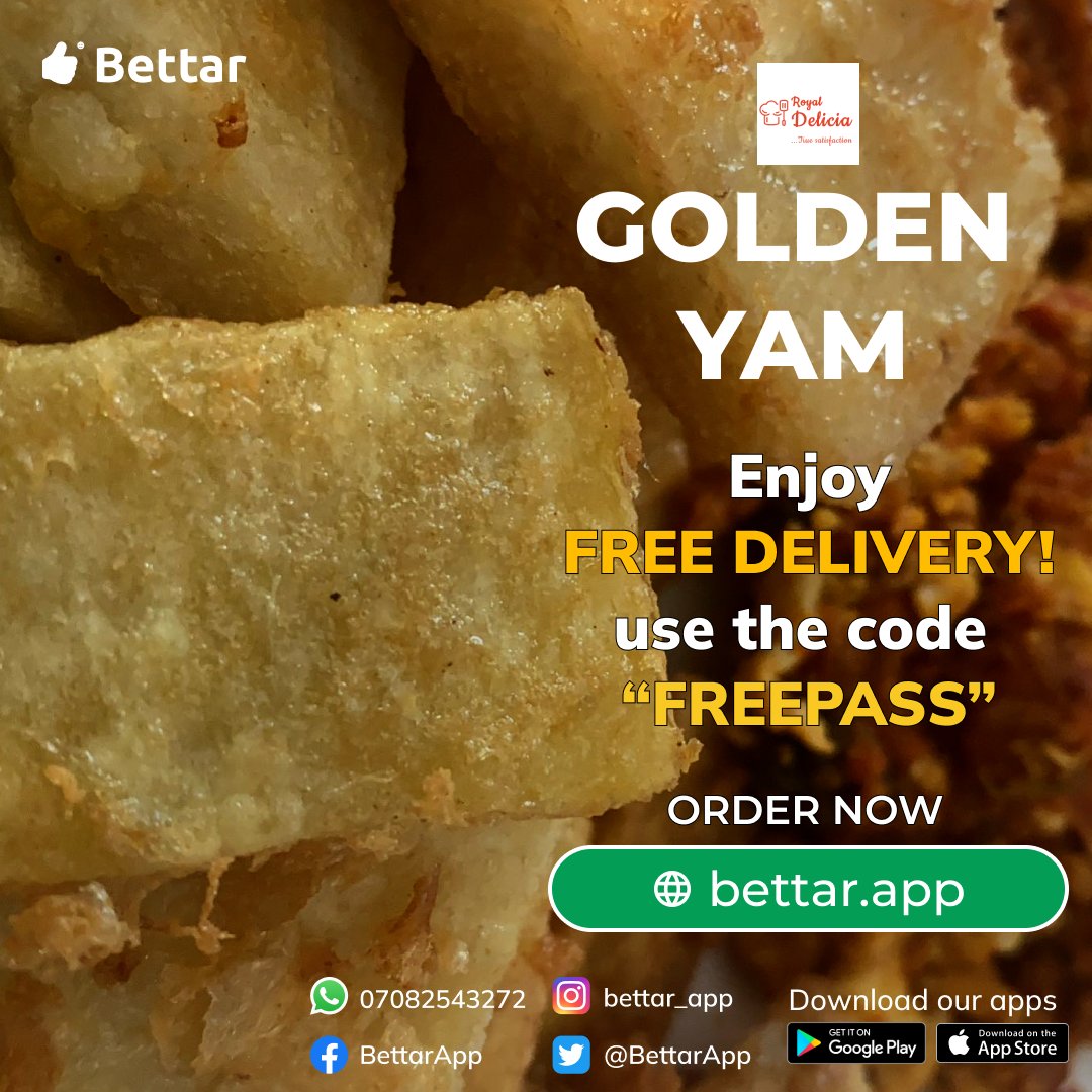 BettarApp's tweet photo. Enjoy Free Delivery 🍲 on Bettar.
Use the Coupon Code: "FREEPASS" at the checkout.
Get your local &amp; favorite dishes 🍲 delivered 🛵 to your doorstep within minutes ⏰.
Order Now 🛒

https://t.co/NwNAkibsNd

#Bettar #BettarApp #Kaduna #Monday #freedelivery #fooddeliverykaduna https://t.co/5uhvV2n9hw