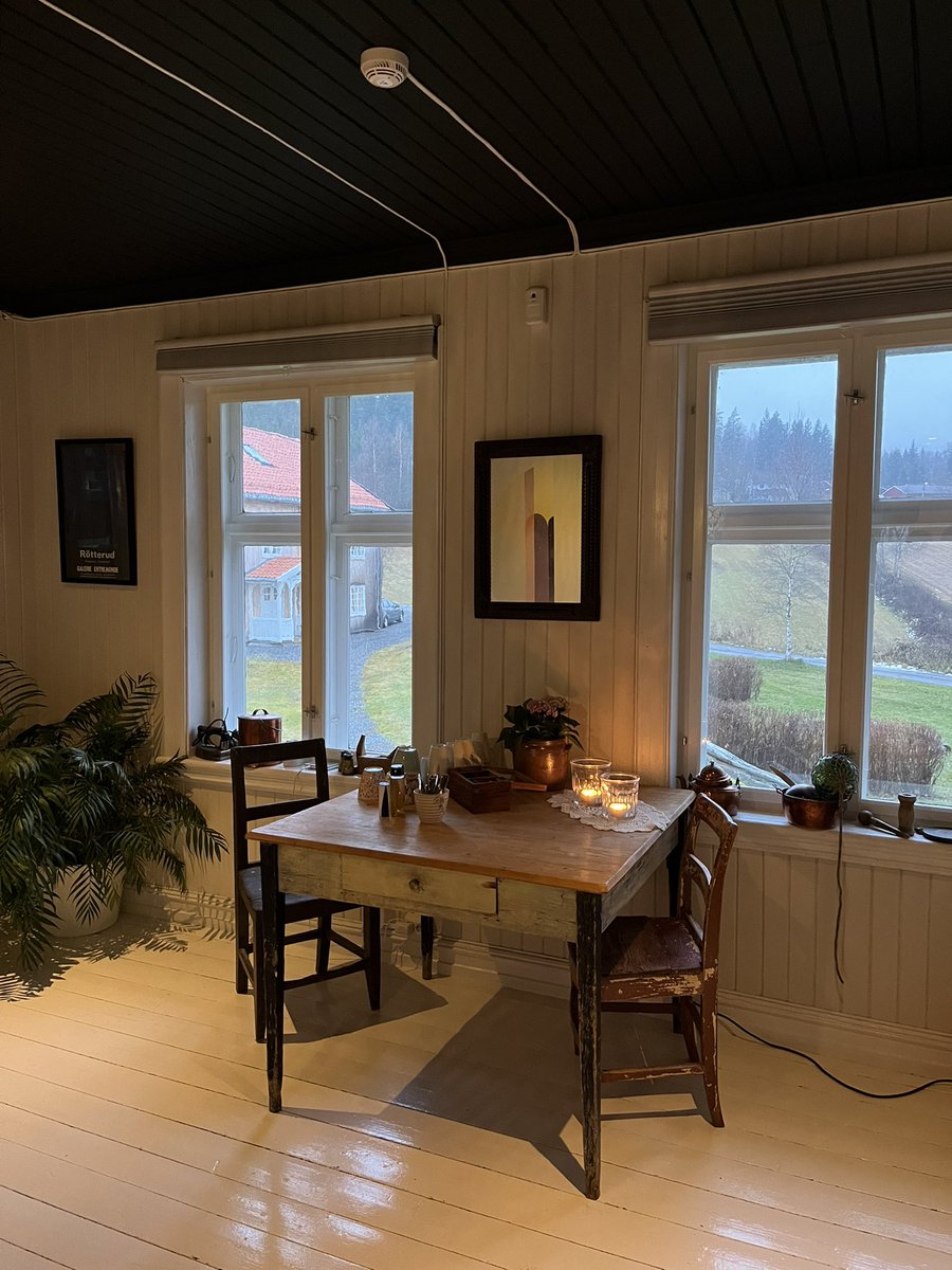 Skriveseminar på flotte Villa Breen. Skriving går lettere med fine omgivelser (og rufsete vær)