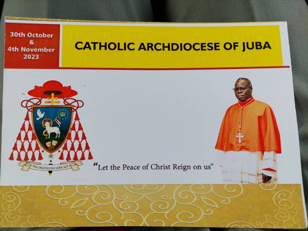 EUinSouthSudan's tweet photo. Grateful to have attended the joyful thanksgiving service of His Eminence Stephen Cardinal Ameyu Martin at St Theresa's Cathedral on Saturday. The Cardinal spoke of the need for peace, reconciliation &amp; forgiveness.  @JaschkeLothar https://t.co/H3Jb06fOCF