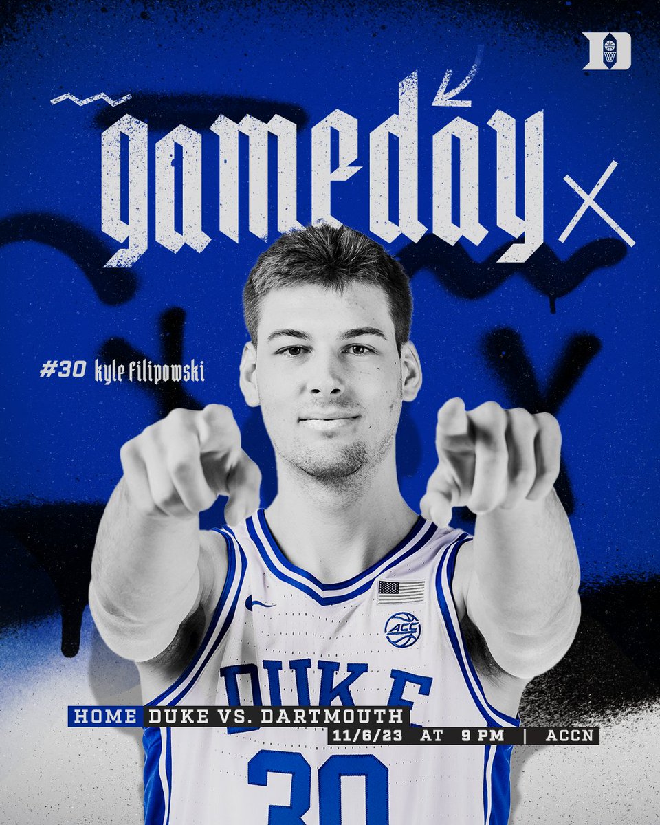 GAMEDAY'S BACK #HereComesDuke 👿

🆚 Dartmouth
🕘 9 PM ET
📺 ACCN
📊 goduke.us/3FFQyLE