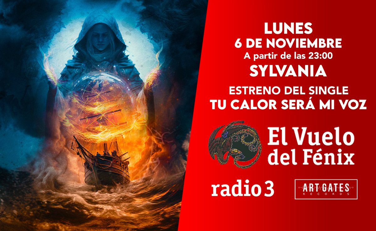 ArtGatesRecords's tweet photo. ✨Esta noche a partir de las 23:00 h en @Vuelofenix_r3 del Fénix estrenamos el próximo single de @sylvaniametal #Tucalorserámivoz✨

🔥¿Preparad@s para un nuevo himno de estos futuros referentes del Power Metal?
#sylvania #purgatorium #estreno https://t.co/2tPpzuhb0J