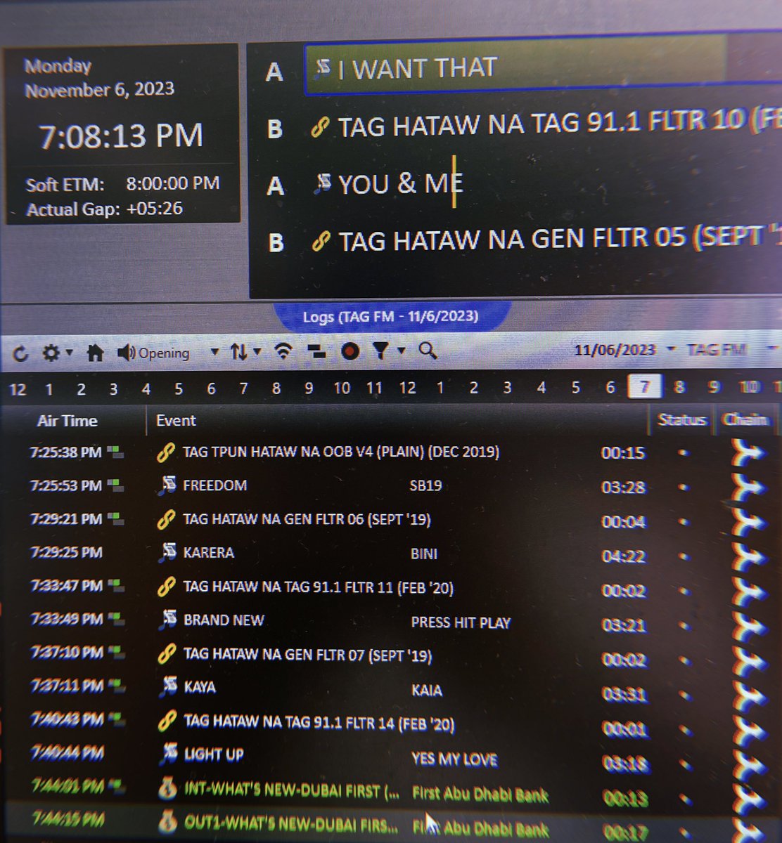 tag911ae's tweet image. Tonight’s “Hataw Na” P-POP Playlist:

“FREEDOM” by @SB19Official 
“KARERA” by @BINI_ph 
“BRAND NEW” by @PressHitPlay 
“KAYA” by @KAIAOfficialPH 
“LIGHT UP” by @143yesmylove 

Saan ka man sa Dubai at buong UAE, sabay-sabay tayong mag-soundtrip dito lang sa Tag 91.1, Pinoy talaga!…