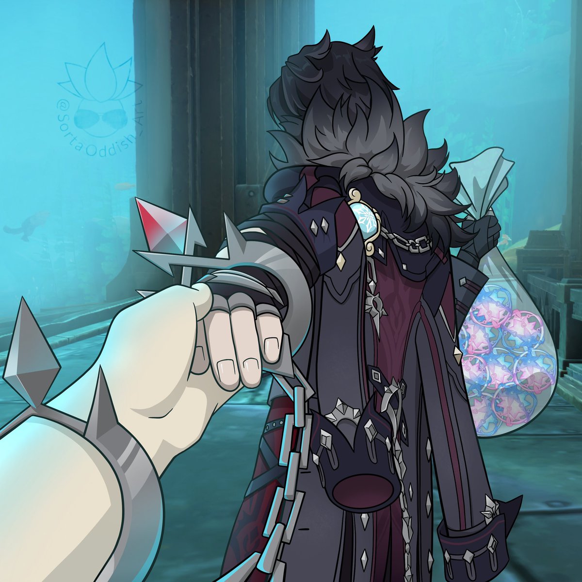 SortaOddish_Art's tweet photo. His banner’s almost over. Well, Wriothesley havers? Was it worth it? 😏❄️

#wriothesley #GenshinImpact https://t.co/h5otkyYugZ