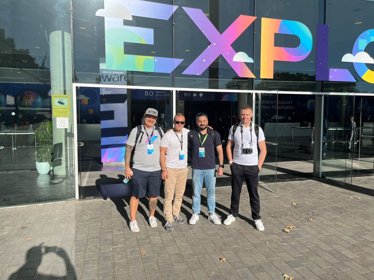Söldner Consult (@soeldnerconsult) on Twitter photo Unser Team ist in #Barcelona angekommen 👨💻
Wir freuen uns auf eine grandiose <a href="/VMwareExplore/">VMware Explore</a> ,
super Gespräche, tolle Vorträge und eine schöne Woche 👩💻
#VMwareExplore #cloud #barcelona #multicloud #team Unser Team ist in #Barcelona angekommen 👨💻
Wir freuen uns auf eine grandiose <a href="/VMwareExplore/">VMware Explore</a> ,
super Gespräche, tolle Vorträge und eine schöne Woche 👩💻
#VMwareExplore #cloud #barcelona #multicloud #team