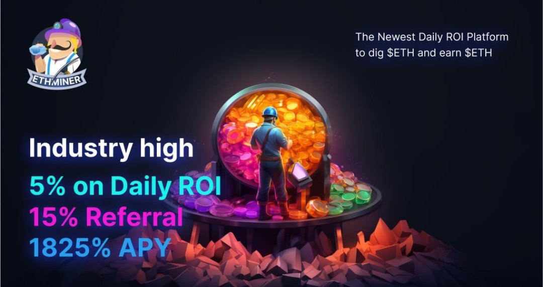 👉🏻 ETHMINER LAUNCHING SOON

#Giveaway 24 hrs ⏰

🏆 1x Winner 15 $

♦️RT &amp; Follow @arb_miner

Bonus join telegram : t.me/ArbMinerorg

Brand New ETH Mining Platform on Arbitrum

You can earn 5% ETH daily returns by staking on ETHMINER

👍The Dev ArbMiner also has