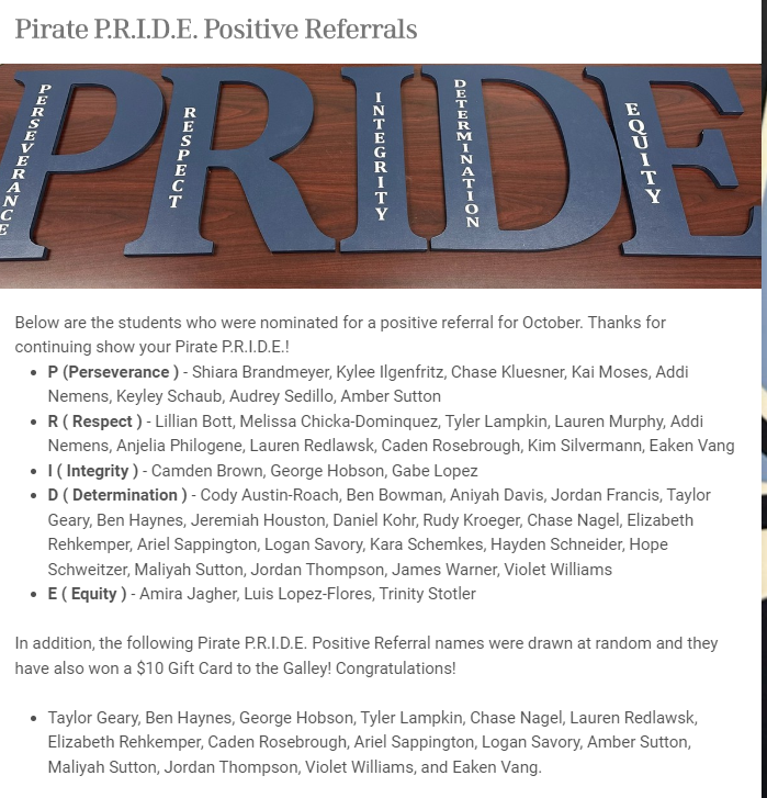 SCHS Pirate P.R.I.D.E. tweet media