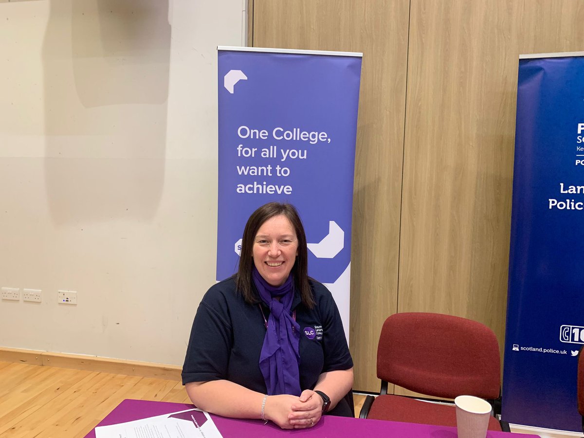 Iona @oliver_iona from Built Environment out supporting Clyde Valley High Schools young people this afternoon @SLCek #supportingschools #youngpeople #choosecollege