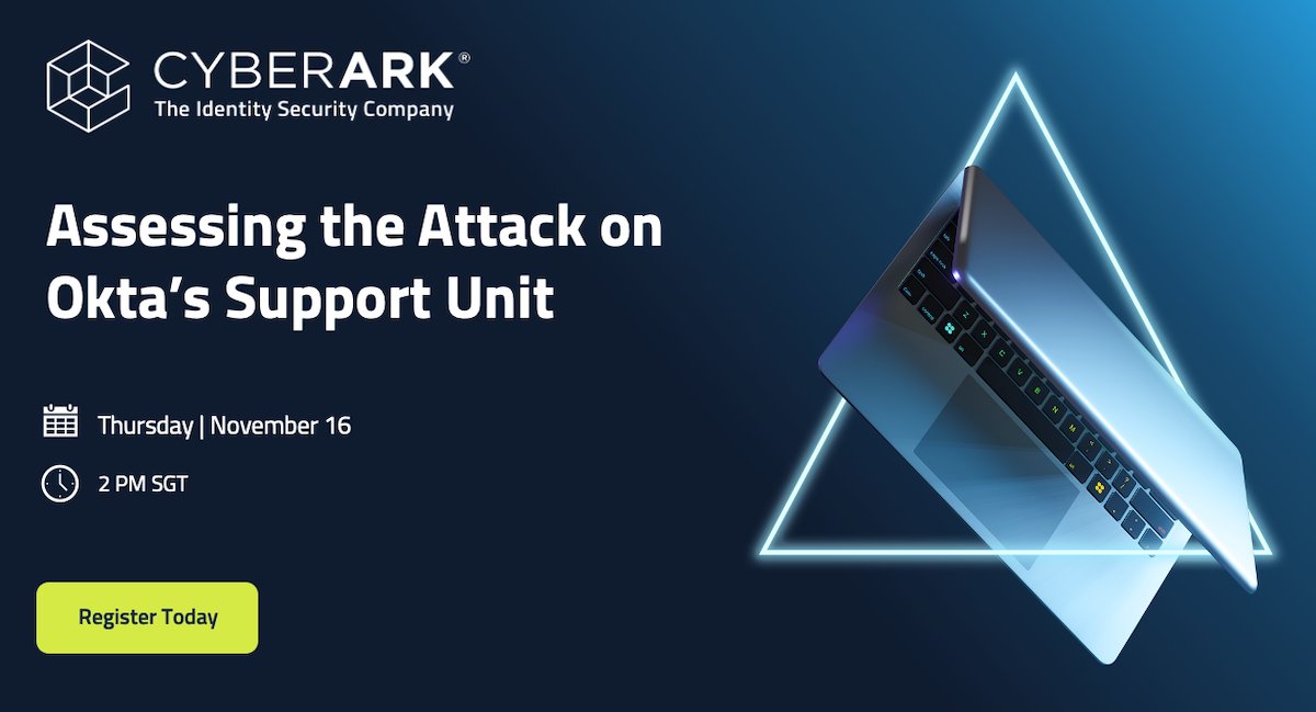 esmope's tweet photo. We've all seen the news on the latest breach on a major #Identity company's support unit. Now what? Join CyberArk resident experts Khizar Sultan and @Andy_Thompson as they break down what happened and share strategies to reduce the risks of identity. 

https://t.co/F86EPs3a9H https://t.co/G7S7FkWRQ7