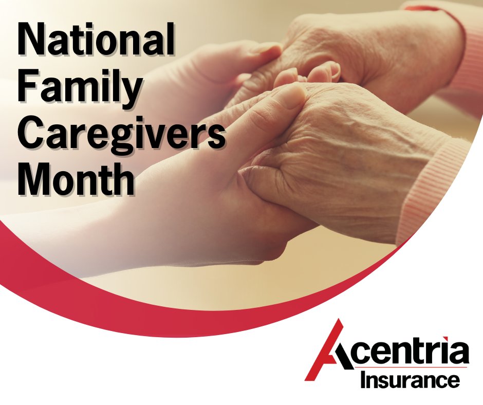 Caregiving is a tough job. 
Please take a moment to thank the people who lovingly give baths, clean houses, shop for, and comfort the millions of elderly and ill people who are friends and loved ones.

#FamilyCaregiversMonth #ThankYOU #InHomeCare #AcentriaInsurance #AcentriaCares