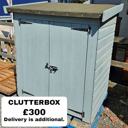 lemonfencing's tweet image. In stock ready to go! At a reduced price, already assembled and painted too! Only 1 of each available. Visit our Rochford branch to view in person. Call our offices or order online. Delivery available at an extra cost. #Clutterbox #Binstore #Compactstorage #Southend