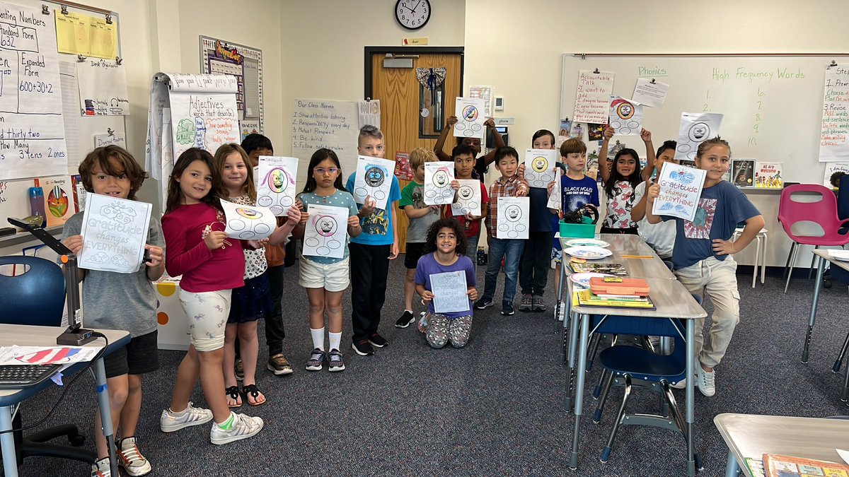 We are so thankful for all the lessons we learn in guidance with our school counselor Mrs. Wilson! Today students learned about value of practicing gratitude. #itsaslaughterthing #mymisd