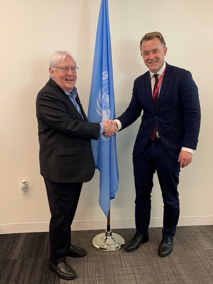 Good exchange today between Deputy Foreign Minister @akravik79 and @UNReliefChief on humanitarian challenges in the Middle East, Afghanistan and Ukraine. 🇳🇴 remains a staunch supporter of #OCHA