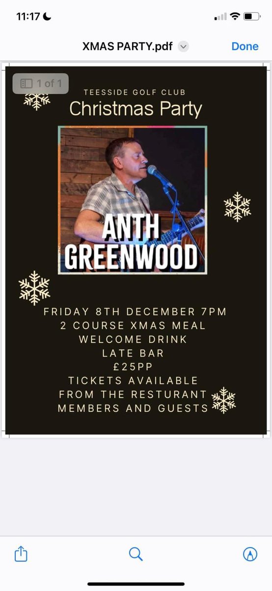 Why not start your Christmas celebrations at Teesside golf club?