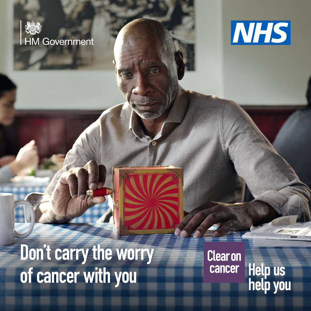 If something in your body doesn’t feel right, don’t carry the worry of cancer with you. Tests could put your mind at rest. Until you find out, you can’t rule it out. Contact your GP practice. nhs.uk/cancersymptoms