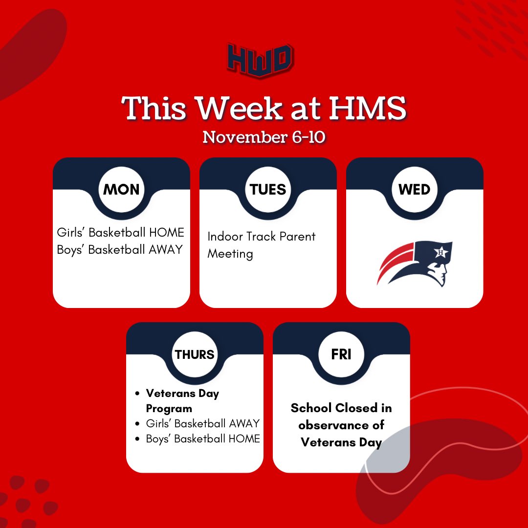 This week at HMS…