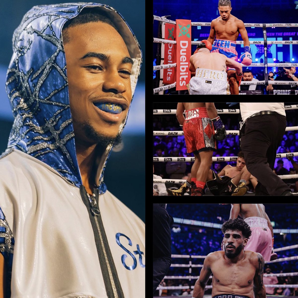 In all his boxing matches, Deen The Great has knocked down his opponent‼️🥊🥶