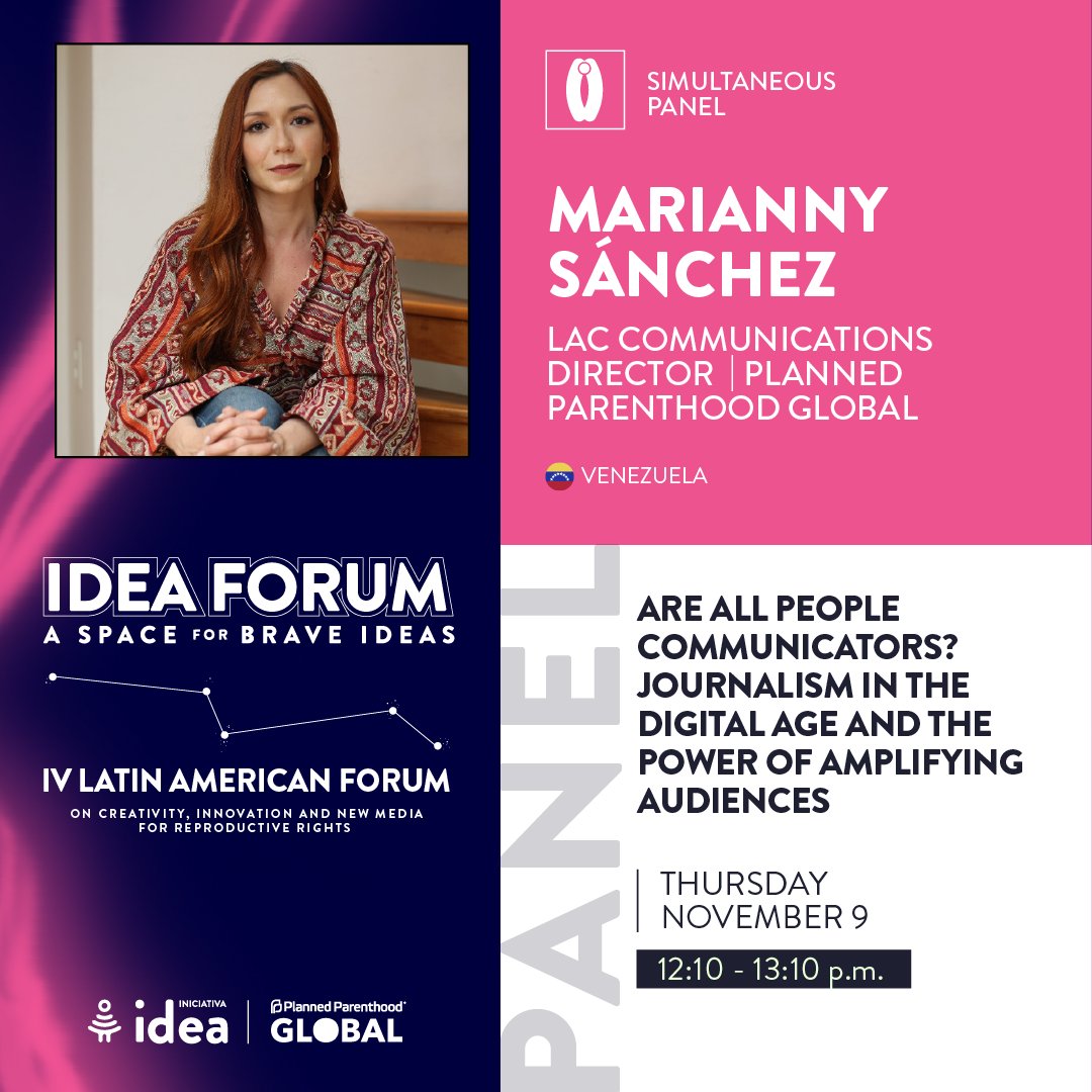 📢THIS WEEK: Leaders from all different sectors are coming together for #IDEAForum2023 to solve the most pressing sexual and reproductive health challenges in Latin America 🌎👇 #ForoIDEA2023

📅 Nov 8, 9, 10
🇵🇪 Lima, Peru
🔗 iniciativaidea.org/foro-idea-2023/