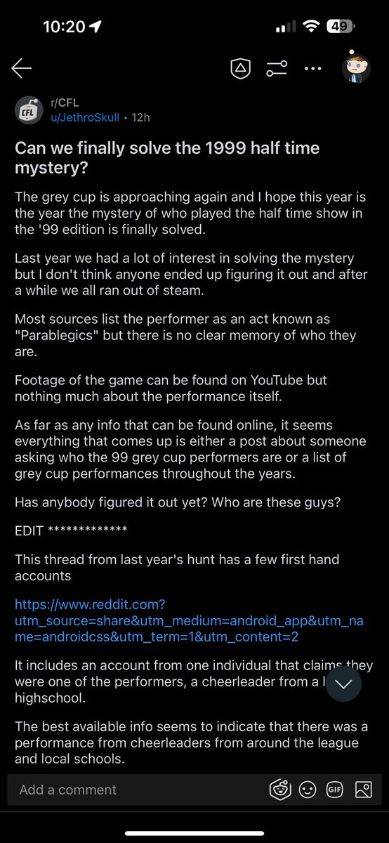 r/CFL on Reddit tweet media