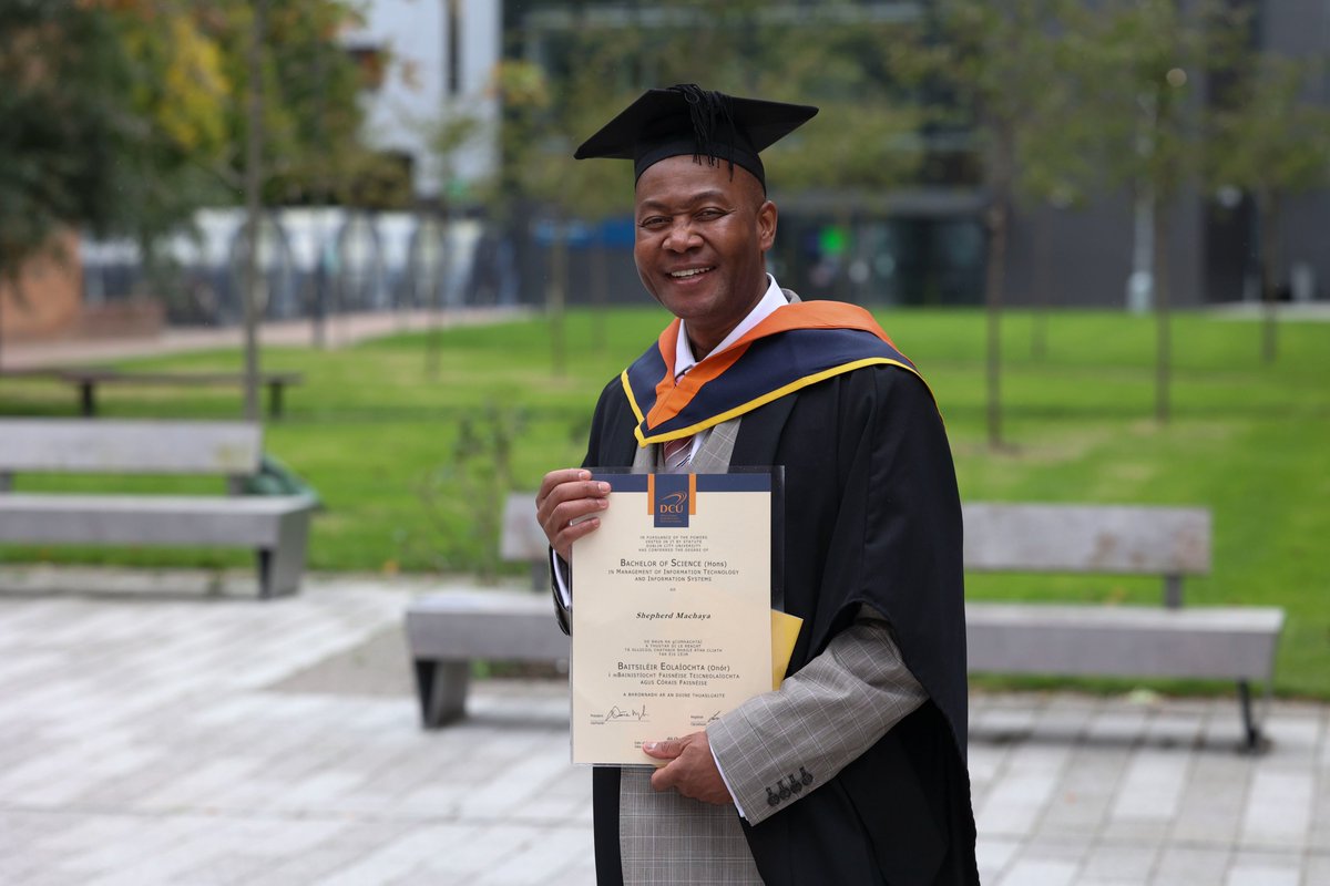 Shepherd Machaya, one of the first graduates of the ‘University of Sanctuary’ programme at Dublin City University, appeared on @TodaywithClaire on @RTERadio1, to discuss his educational journey. Listen here: launch.dcu.ie/3QW10pP