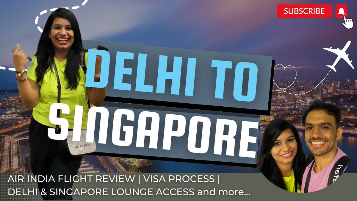 Flying #Delhi to #Singapore: Flight Review, Visa Process, Lounge Experiences, and More… 
youtu.be/E2JaFKcpKNQ

#SingaporeVlogSeries #MilesAndSmiles 
#EncalmLounge #ChangiLoune #AirIndia #AI380