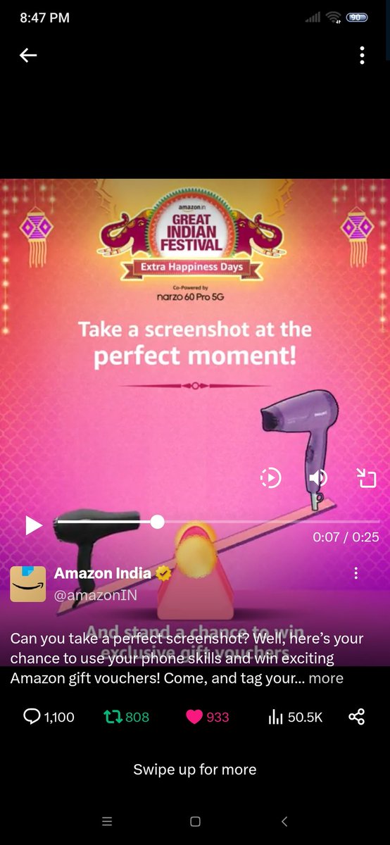 @amazonIN Here is my screenshot #OpenBoxesOfHappiness #AmazonGreatIndianFestival @amazonIN 🌷🌷🌷 Join @Rajeevk28479520 @SmartAnand07 @shubhamanyu @LaxmiPatell