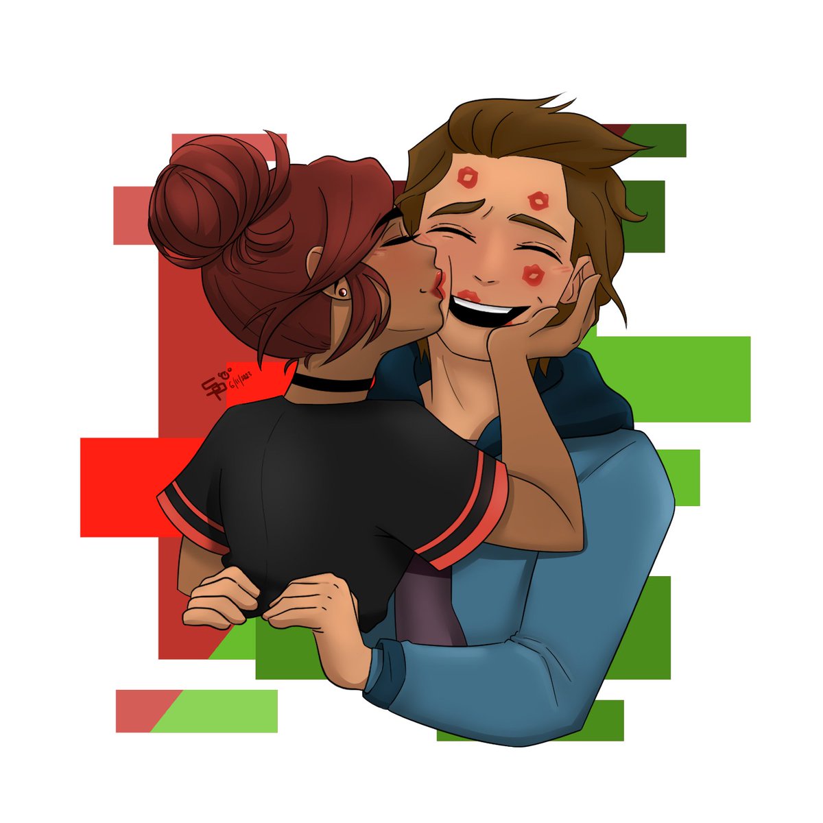 Shmaltato's tweet image. I absolutely adore this ship. #Redcrackle is amazing.
"Kisses"
#CarmenSandiego #CarmenSandiegofanart #CarmenSandiegoNetflix #Grahamcrackle #Gray
