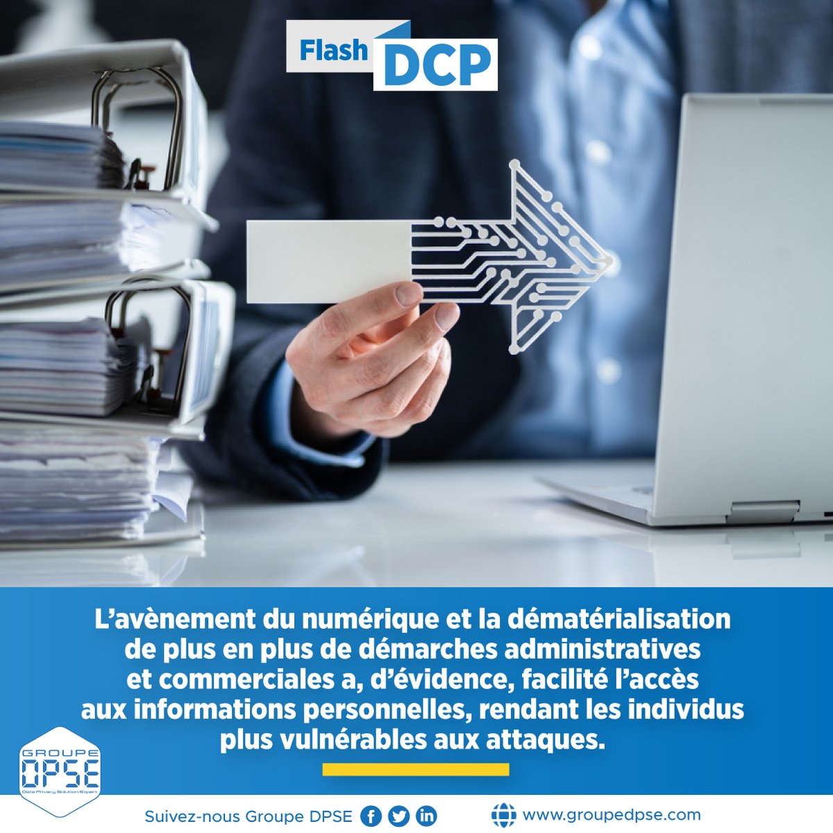 #FlashDCP | L’avènement du numérique et la dématérialisation de plus en plus de démarches administratives et commerciales a, d’évidence, facilité l’accès aux informations personnelles, rendant les individus plus vulnérables aux attaques.
Source : bit.ly/3slBn8d