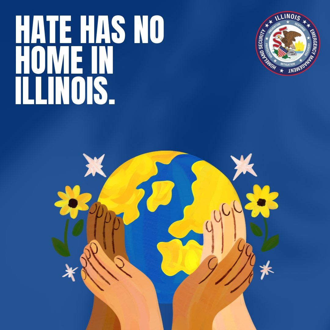 In the Land of Lincoln, we stand united against hate, discrimination, and bigotry. Illinois is a place where diversity is celebrated, and inclusivity is our strength.
 
#IEMAOHS #HomelandSecurity #AntiHate #InclusivityMatters #DiversityMatters #StateofIllinois #Illinois