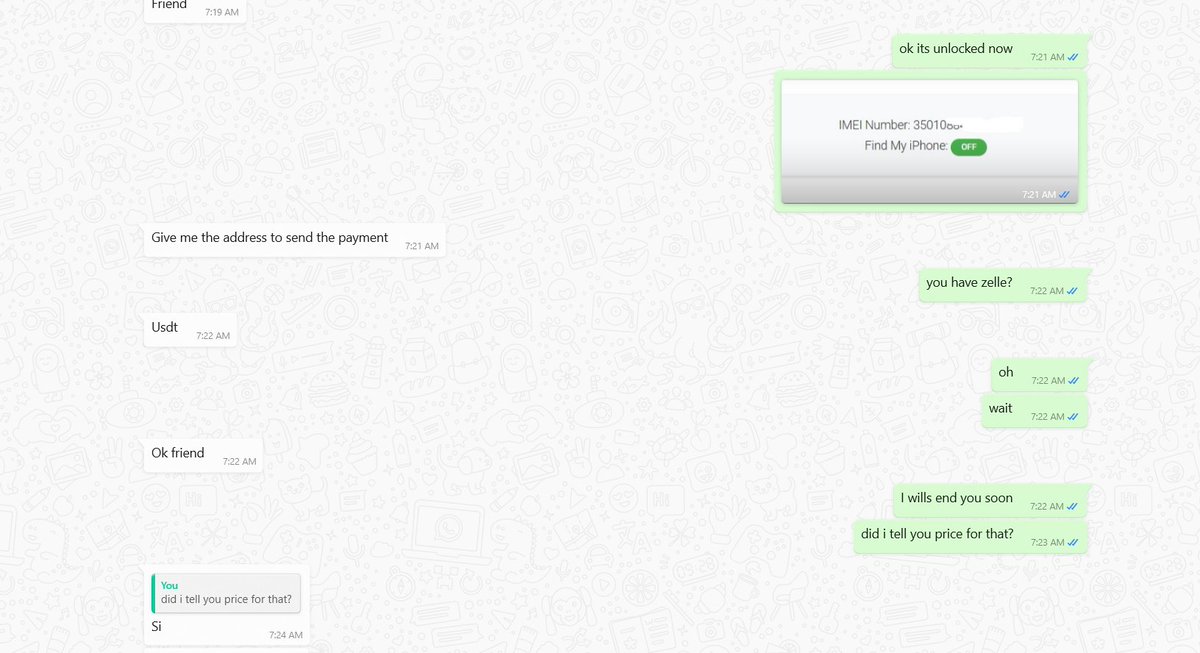 Verizon USA ICLOUD CLEAN done in 2 Days for client