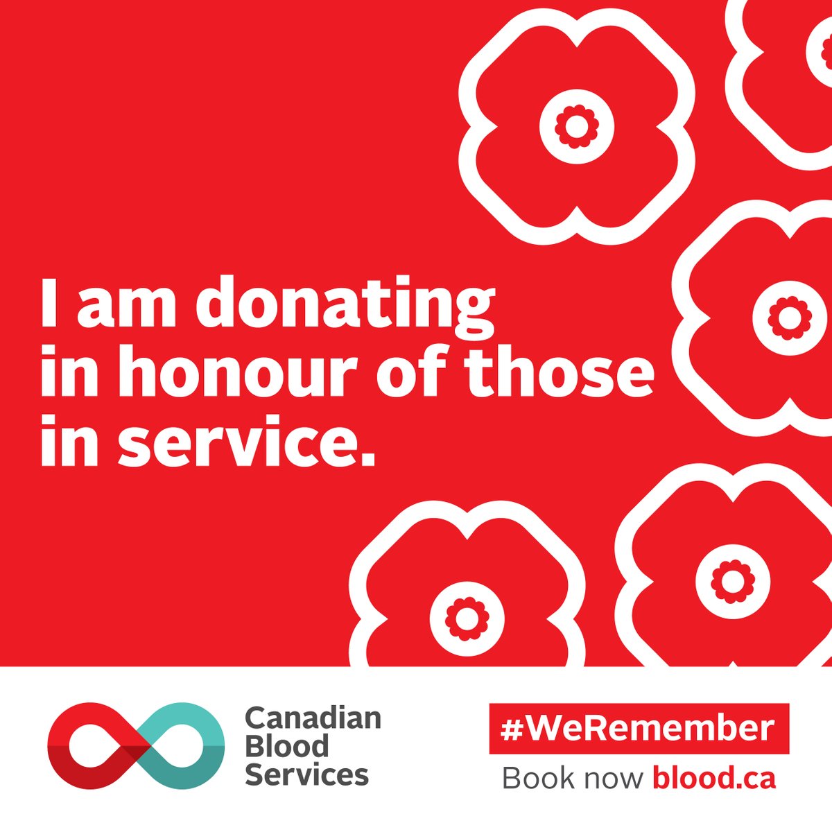 This Remembrance Day, make all the difference to patients in need. Donate in honour of those who serve and those who have served. Book now at ow.ly/UsrT50Q0NJe #WeRemember