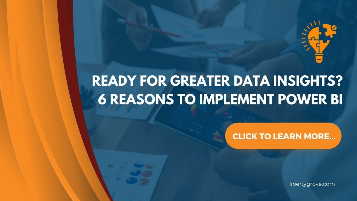 LibertyGroveSo's tweet image. Read our latest blog and explore how Power BI offers real-time data insights for executives to make informed decisions. 

Learn the ease of use and value of data visualization. buff.ly/3QC6JAL 

#powerbi #reporting #reportingtools #analytics