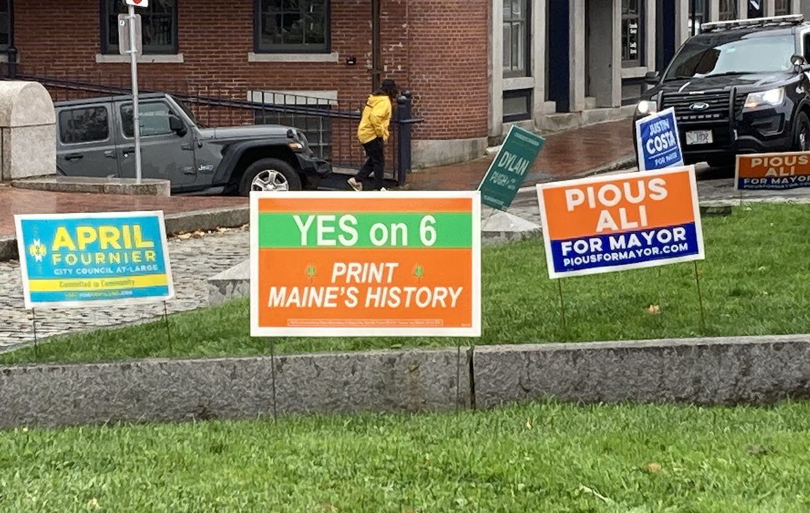 Question 6 asks Maine voters whether to return the Articles of Separation—also known as Article X, Section 5—to published copies of the state constitution. Some speculate that their exclusion was a paper-saving measure or attempt to make the constitution easier to read.
