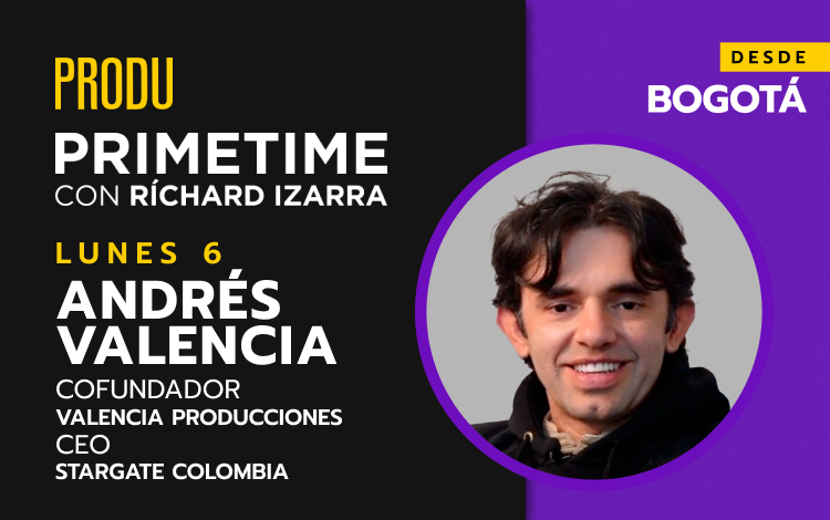 PRODU's tweet photo. ¡Ya está en línea un nuevo episodio de #PRODUprimetime con Ríchard Izarra! 💥

Andrés Valencia, cofundador de Valencia Producciones y CEO de Stargate Colombia, estuvo en el programa. 🎬

Conéctate: https://t.co/jN7agmekpf https://t.co/uOcRhuLpft