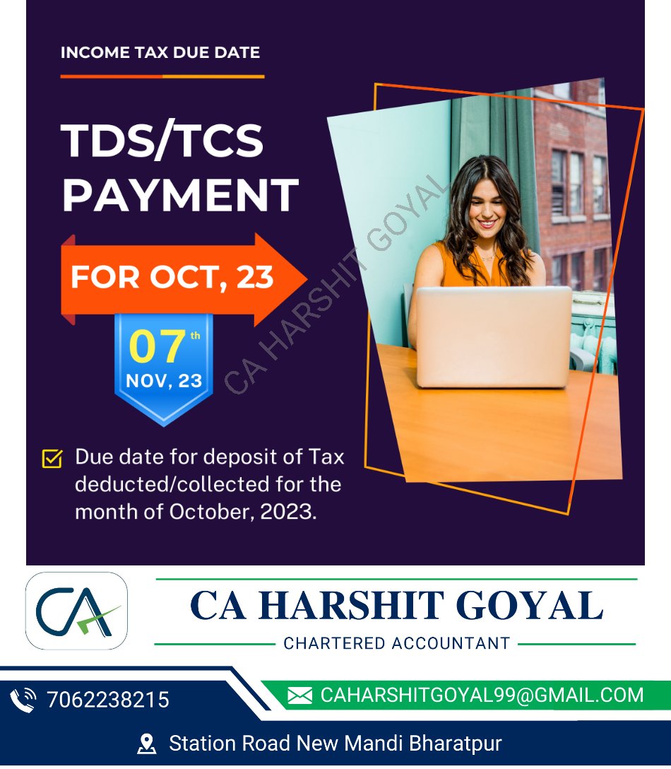 Don't  miss these due date . Pay your tax on time to avoid late fee and interest.
 #TDS
#TCS
#TaxPayment
#TaxCompliance
#IncomeTax
#Taxation
#FinancialManagement
#TaxFiling
#TaxDeduction
#BusinessFinance