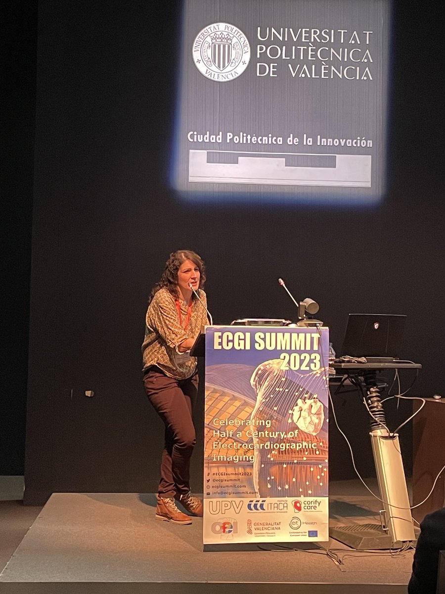 ecgisummit's tweet image. Dr. Judit Chamorro @jujuchser presents insights on &quot;Innovative regularization techniques for solving the inverse problem in electrocardiology&quot; at #ECGISummit2023.