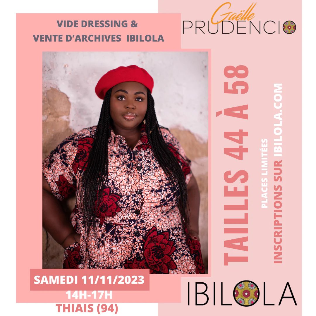 GaellePrudencio's tweet photo. Ma team curvy :  rendez-vous samedi 11 novembre 2023 de 14h à 17h pour vider mon dressing (oui oui) et une vente d'archives d'Ibilola.
Tailles 44 à 58 , accessoires mode et déco, chaussures pointure 43-44. 
Lieu : Thiais (94) 
Inscriptions https://t.co/aVxPLwrbVd https://t.co/EyfyeDQSsQ
