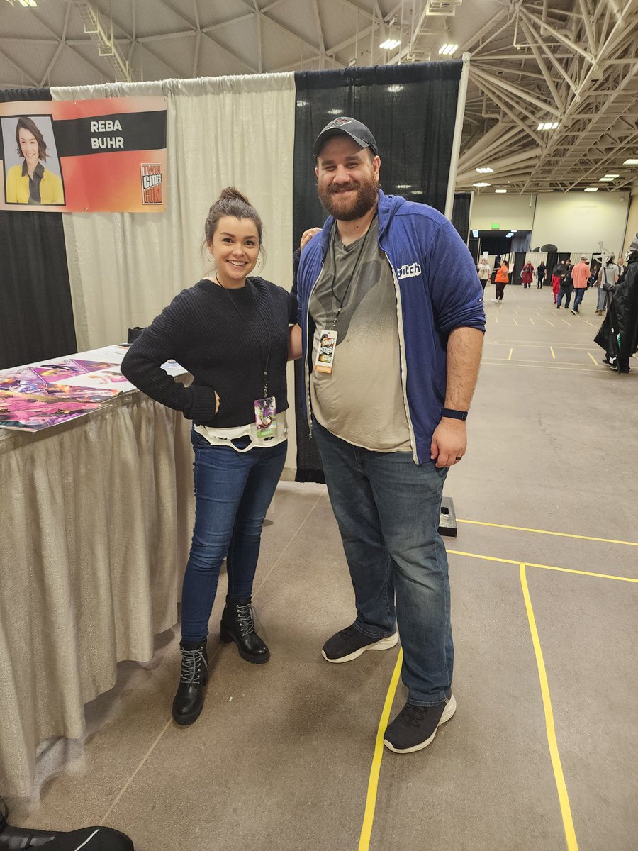 Had the pleasure of meeting and talking to @rebabuhr and got a signature on a Llenn poster!  Big fan of SAO/Demon Slayer!  Cannot wait for Season 2 of SAO Alternate GGO!